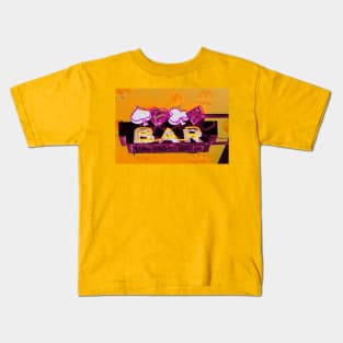 John Margolies Four Aces Bar Remix Kids T-Shirt